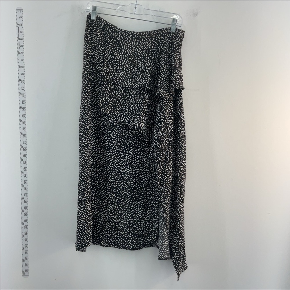 Zara ruffle Black and White Women's Skirt
